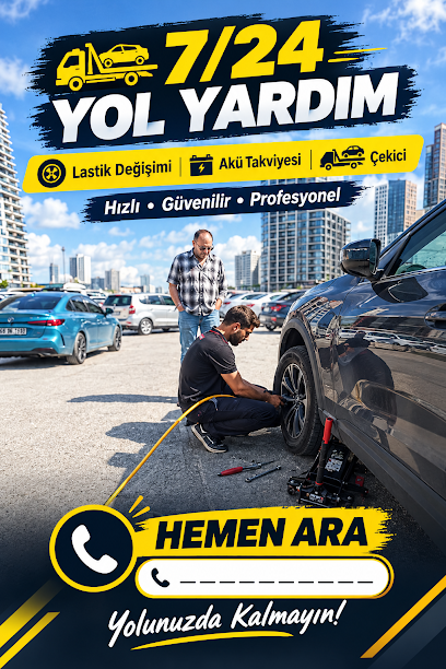 7/24 yol yardım Gökçe Oto lastik Petlas Goodyear Pirelli Lassa sava semperit yol yardım acil lastikçi en yakın lastikçi — business image
